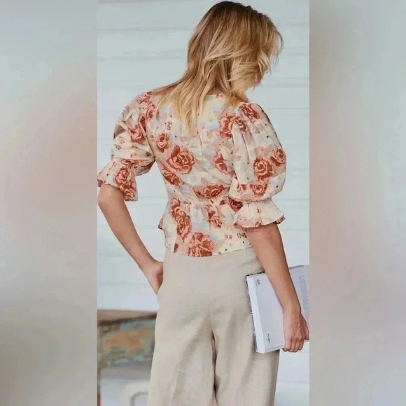 Free People Found You Printed Top ~ Size XS! Absolutely gorgeous top! - Picture 3 of 13